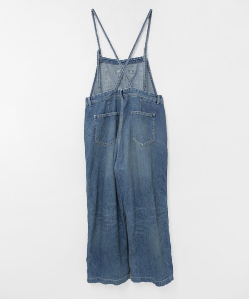 RNA-N(アールエヌエーエヌ)の「【9月中旬納期】O0760 THIN STRAP OVERALLS(オールインワン・サロペット・レディース・黒/ストーンウォッシュ/オールド加工)」の15枚目の写真