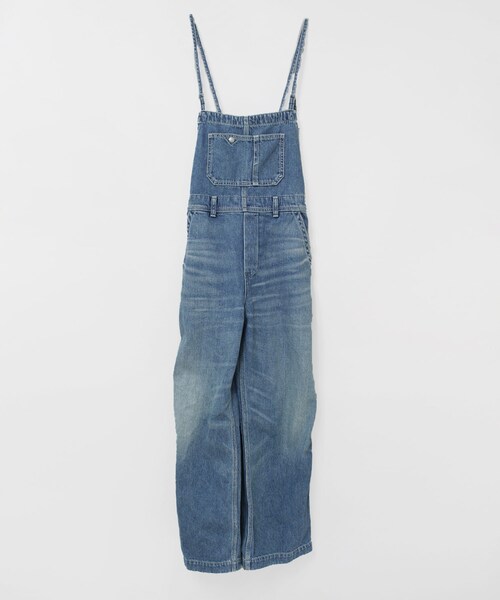 RNA-N(アールエヌエーエヌ)の「【9月中旬納期】O0760 THIN STRAP OVERALLS(オールインワン・サロペット・レディース・黒/ストーンウォッシュ/オールド加工)」の3枚目の写真