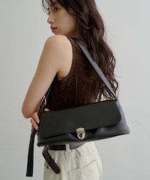 Kastane | 【WEB先行/500mlペットボトル収納可】ヴィンテージライクフラップバッグ(ショルダーバッグ)