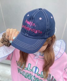 CIAOPANIC TYPY（チャオパニックティピー）の「【HELLO.SANFRANCISCO】スパンコールロゴリボンキャップ（キャップ・レディース）」