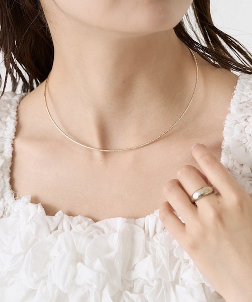mystic(ミスティック)の「26AW shiny necklace(ネックレス・レディース・シルバー/ゴールド・ONE)」の2枚目の写真