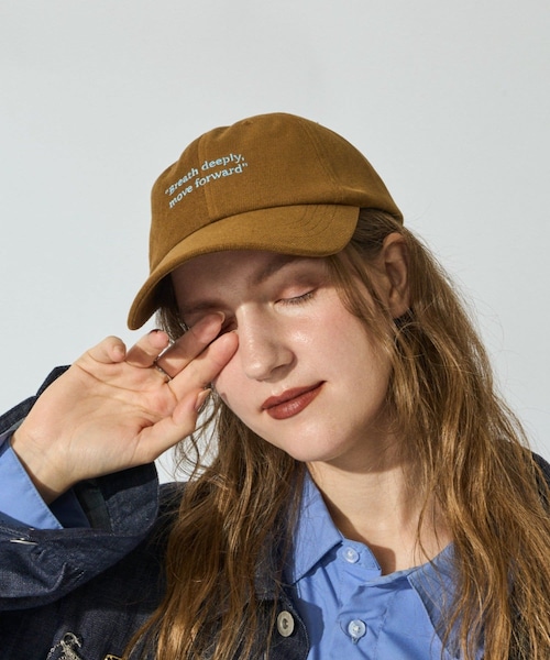 CIAOPANIC TYPY(チャオパニックティピー)の「起毛ツイルロゴ刺繍キャップ(キャップ・レディース・ネイビー/ブラック/レッド/キャメル/チャコールグレー・ONE)」の4枚目の写真