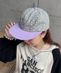 CIAOPANIC TYPY（チャオパニックティピー）の「【HELLO.SANFRANCISCO】星柄プリントツートーンロゴキャップ（キャップ・レディース）」