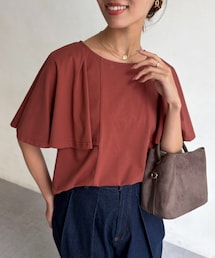 Chez toi（シェトワ）の「ケープカットソー（Tシャツ/カットソー・レディース）」