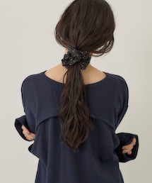 Kastane | 【fiw.】サテンスタッズシュシュ(その他ヘアアクセサリー)