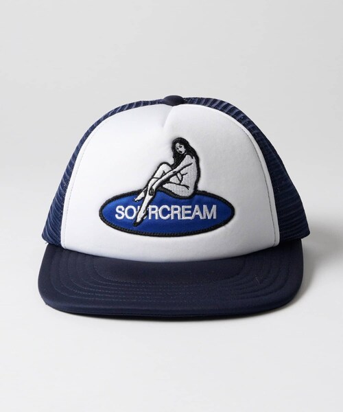 WHO'S WHO gallery(フーズフーギャラリー)の「【Sourcream】girlメッシュキャップ(キャップ・メンズ・レッド/ネイビー/ブラック・F)」の3枚目の写真