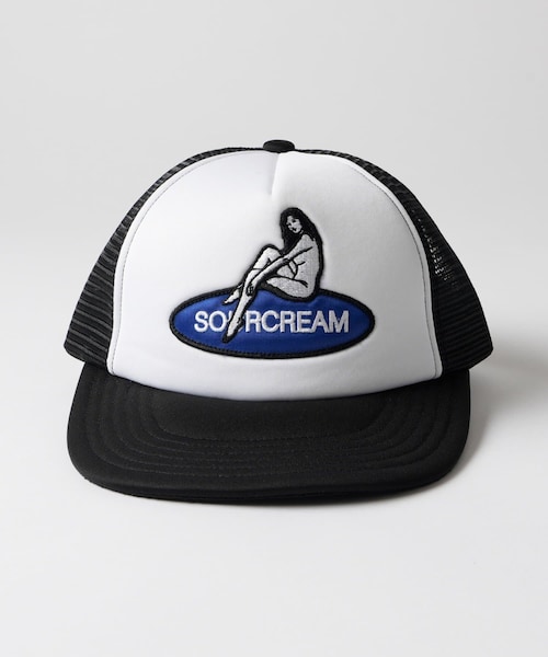 WHO'S WHO gallery(フーズフーギャラリー)の「【Sourcream】girlメッシュキャップ(キャップ・メンズ・レッド/ネイビー/ブラック・F)」の2枚目の写真