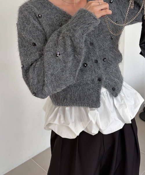 CAPRICIEUX LE'MAGE(カプリシューレマージュ)の「バルーンキャミ(キャミソール・レディース・ホワイト・F)」の1枚目の写真