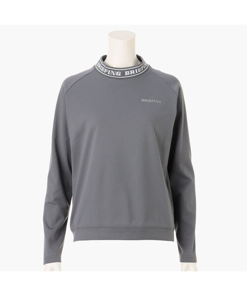 BRIEFING(ブリーフィング)の「【8月下旬頃入荷予定】WOMEN’S NECK LOGO LS HIGHNECK(リラックスフィット)(その他・BLACK/WHITE/GRAY/NAVY・S/M/L)」の2枚目の写真