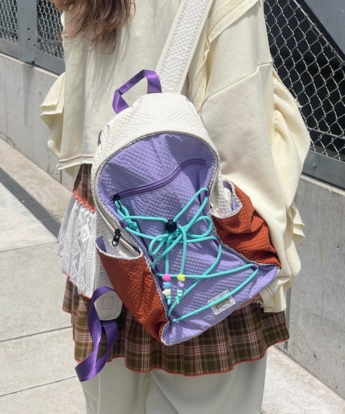 CIAOPANIC TYPY(チャオパニックティピー)の「【HELLO.SANFRANCISCO】カラフルリップバッグパック(バックパック/リュック・レディース・ピンク/パープル・ONE)」の2枚目の写真