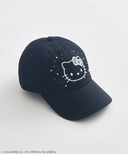 OLIVE des OLIVE(オリーブデオリーブ)の「HELLO KITTY キャップ(キャップ・レディース・ピンク/ブラック・FREE)」の2枚目の写真
