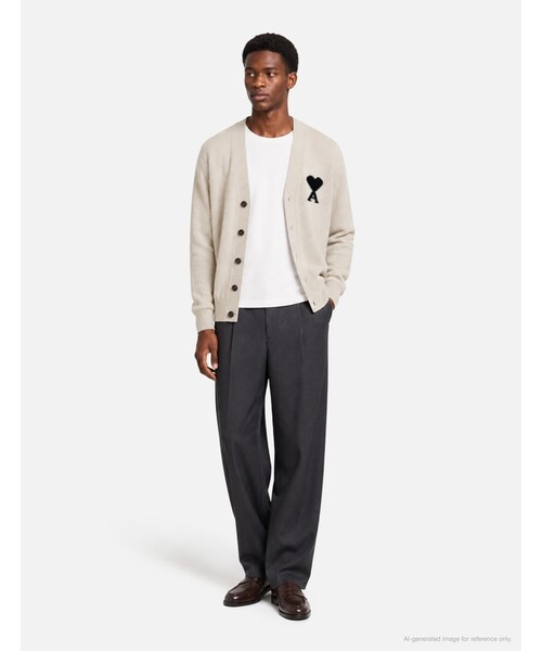 ami（アミ）の「Wool Cardigan With Ami De Coeur（その他・メンズ・other・XS/S/M/L/XL/XXS）」の4枚目の写真