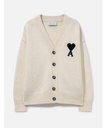 ami | Wool Cardigan With Ami De Coeur