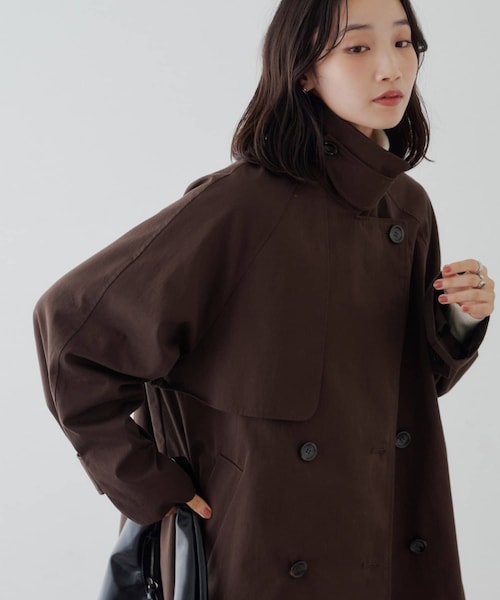 DISCOAT(ディスコート)の「【8/20(木)から15%OFF!/キュン祭り対象】2WAYミドルトレンチコート(トレンチコート・レディース・カーキ/ブラウン/ベージュ・F)」の2枚目の写真