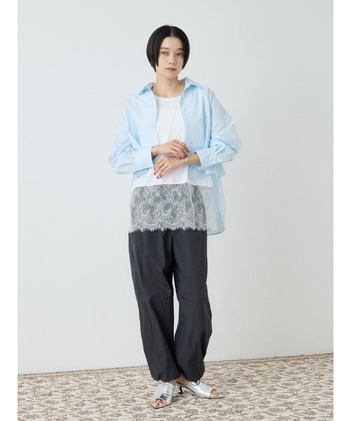 VICKY（ビッキー）の「撥水ナイロンドローコードパンツ（パンツ・レディース・ブラック/ネイビー/チャコールグレー・M）」の13枚目の写真