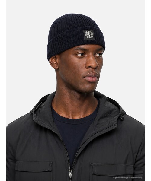 STONE ISLAND（ストーンアイランド）の「Light RWS Geelong Wool Ribbed Knit Beanie（その他・メンズ・other）」の3枚目の写真