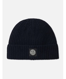 STONE ISLAND | Light RWS Geelong Wool Ribbed Knit Beanie