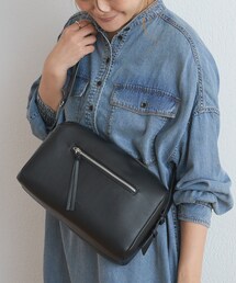 PUAL CE CIN | フェイクレザーボックスショルダーバッグ(ショルダーバッグ)