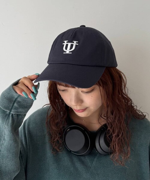CIAOPANIC TYPY(チャオパニックティピー)の「UNITITLESロゴキャップ(帽子・レディース・ブラック/ネイビー・ONE)」の2枚目の写真