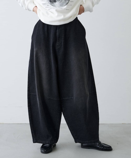 CIAOPANIC TYPY(チャオパニックティピー)の「【UNISEX】柔らかヴィンテージTYPYDENIM(デニムパンツ・レディース・ブラウン/インディゴブルー/ブラック・ONE)」の2枚目の写真