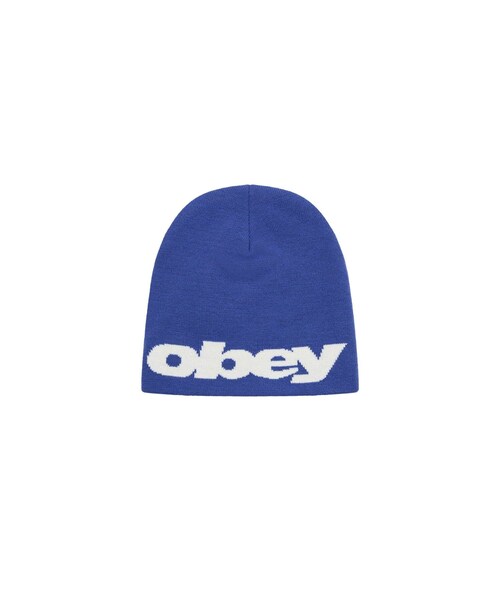 WHO'S WHO gallery(フーズフーギャラリー)の「【OBEY】DELTA BEANIE(ニットキャップ/ビーニー・メンズ・ブラック/ライトグレー/ホワイト/ブルー・F)」の4枚目の写真