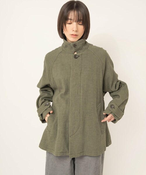 RNA-N(アールエヌエーエヌ)の「J2198 プリペラステンカラージャケット(ジャケット/アウター・レディース・グレー/ブラウン/グリーン)」の6枚目の写真
