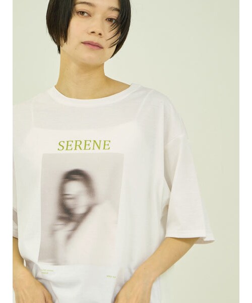 VICKY(ビッキー)の「ひんやりフォトTシャツ(トップス・レディース・オフホワイト/ホワイト系その他/アイボリー・M)」の3枚目の写真