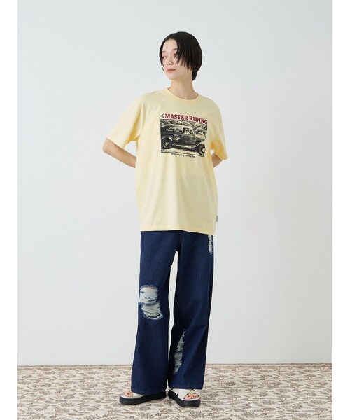 VICKY（ビッキー）の「【Power To People】≪追加分入荷≫ MASTER RIDINGフォトTシャツ（トップス・レディース・アイボリー/オフホワイト/ネイビー・M）」の15枚目の写真