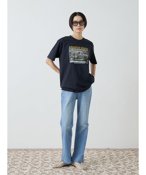 VICKY（ビッキー）の「【Power To People】≪追加分入荷≫ MASTER RIDINGフォトTシャツ（トップス・レディース・アイボリー/オフホワイト/ネイビー・M）」の12枚目の写真
