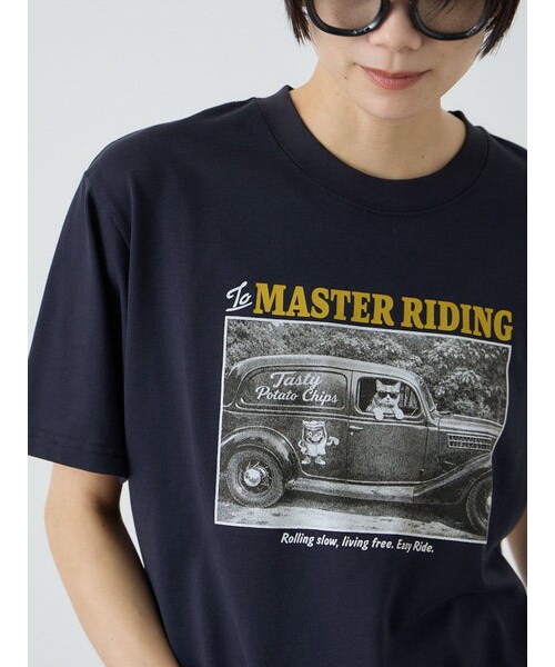 VICKY（ビッキー）の「【Power To People】≪追加分入荷≫ MASTER RIDINGフォトTシャツ（トップス・レディース・アイボリー/オフホワイト/ネイビー・M）」の10枚目の写真
