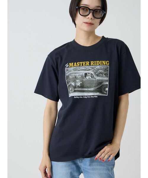 VICKY（ビッキー）の「【Power To People】≪追加分入荷≫ MASTER RIDINGフォトTシャツ（トップス・レディース・アイボリー/オフホワイト/ネイビー・M）」の7枚目の写真