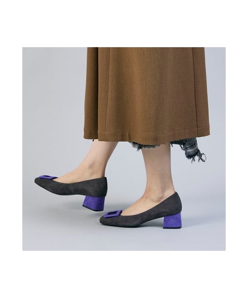 Mode et Jacomo(モードエジャコモ)の「モード エ ジャコモ MODE ET JACOMO バックルスクエアトゥパンプス (パンプス・レディース・BGS/BLS/DBRS/GYS/DGYS/BLC・225/22.5cm/230/23cm/235/23.5cm/240/24cm/245/24.5cm)」の22枚目の写真