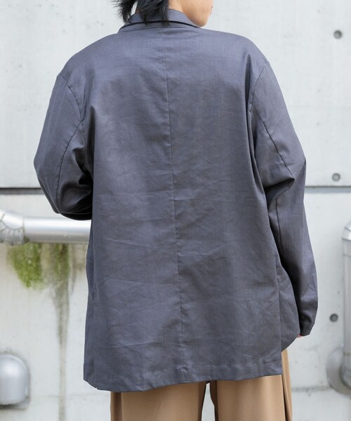 ITEMS URBANRESEARCH(アイテムズ アーバンリサーチ)の「『セットアップ対応』Linen Blend Double Jacket(テーラードジャケット・メンズ・CHA/IVO/BRN・M/L)」の15枚目の写真