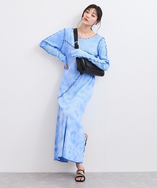 VIS（ビス）の「タイダイワンピース（ワンピース・レディース・ブルー系/イエロー系・F）」の9枚目の写真