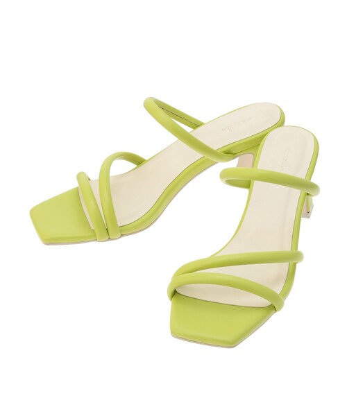 dazzlin（ダズリン）の「ストラップシンプルサンダル（サンダル・レディース・オフホワイト/ブラック/ライム・M/L）」の9枚目の写真