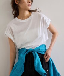 ツイストフレンチスリーブTシャツ