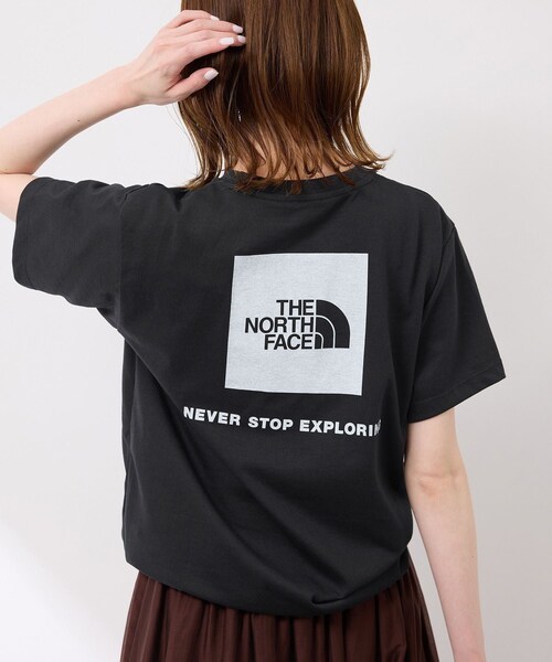 ROPE' PICNIC（ロペピクニック）の「【THE NORTH FACE/ザ・ノース・フェイス】Back Square Logo Tee（Tシャツ/カットソー・レディース・ブラック/ホワイト/カーキ/ネイビー・38）」の4枚目の写真