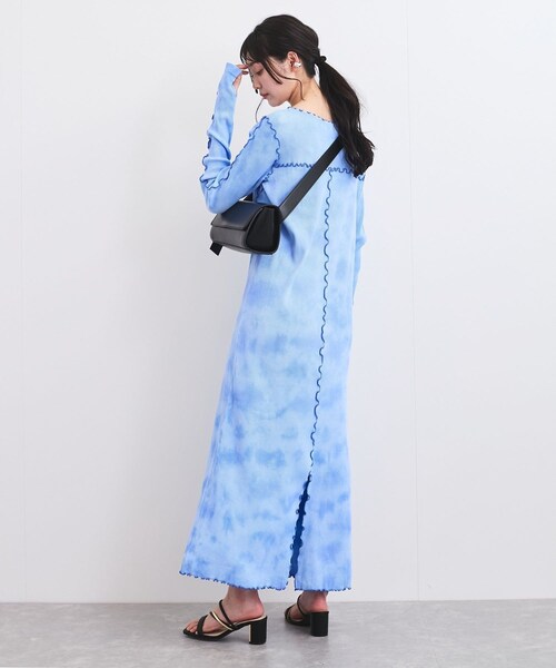 VIS（ビス）の「タイダイワンピース（ワンピース・レディース・ブルー系/イエロー系・F）」の10枚目の写真