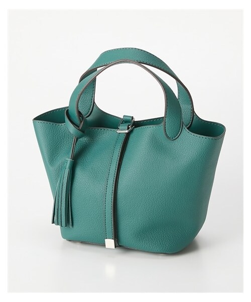 nissen（ニッセン）の「polka polka(ポルカポルカ)タッセル付シンプルトートバッグ（トートバッグ・メンズ・ブラック/ブラウン/チャコールグレー/グレーベージュ/ブルーグリーン/オレンジ・Y）」の13枚目の写真