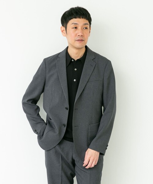 URBAN RESEARCH DOORS(アーバンリサーチドアーズ)の「LIFE STYLE TAILOR リネンライク千鳥柄コンフォータブルジャケット(テーラードジャケット・メンズ・GRAY/BROWN・S/M/L/XL)」の11枚目の写真