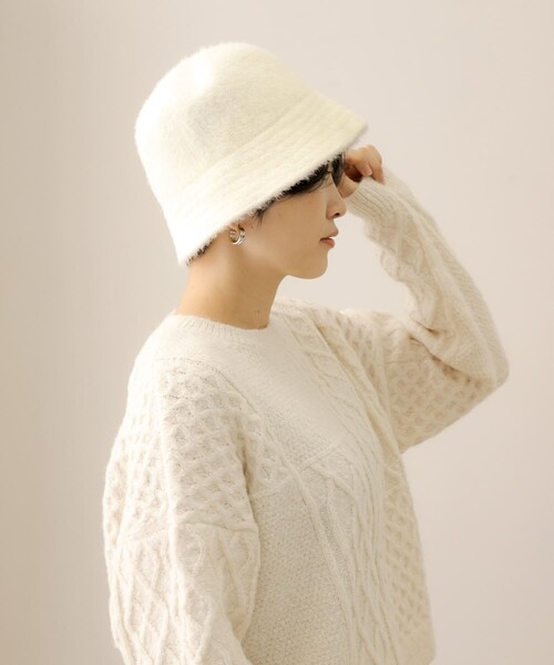 URBAN RESEARCH Sonny Label（アーバンリサーチサニーレーベル）の「シャギーハット（ハット・レディース・オフ/ブラック/ブラウン・one）」の5枚目の写真