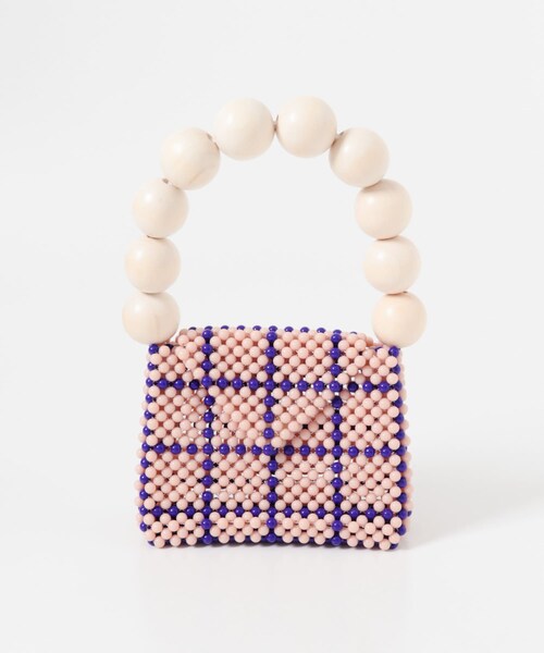 URBAN RESEARCH DOORS（アーバンリサーチドアーズ）の「TOOS　WOOD BALL HANDBAG（ハンドバッグ・レディース・BEIGE・One）」の2枚目の写真