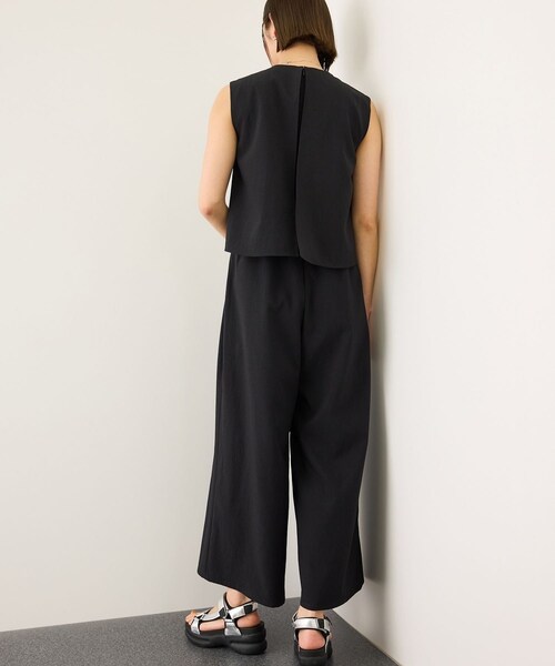 ROPE'（ロペ）の「バックオープンオールインワン/イージーケア（つなぎ/オールインワン・レディース・ブラック/ベージュ/ブルー・F）」の17枚目の写真