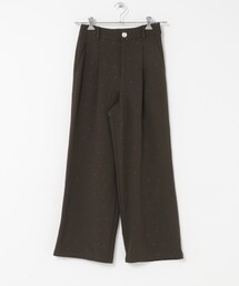 F by ROSSO | F by ROSS　ハ ート刺繍タックワイドパンツ(その他パンツ)