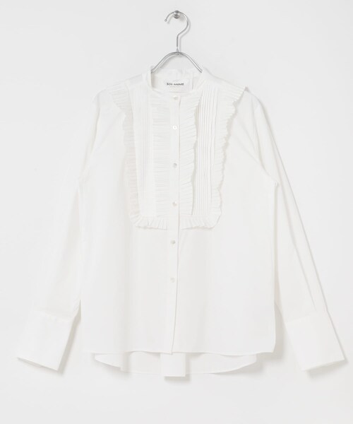 URBAN RESEARCH ROSSO（アーバンリサーチロッソ）の「MARILYN MOON　TUCK PLEATS JABOT BLOUSE（シャツ/ブラウス・レディース・WHITE/BEIGE・Free）」の4枚目の写真