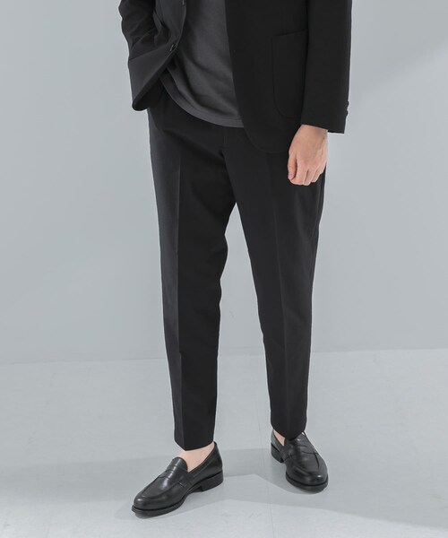 URBAN RESEARCH DOORS(アーバンリサーチドアーズ)の「『イージーケア』LIFE STYLE TAILOR シアサッカーコンフォータブルパンツ(スラックス・メンズ・NAVY/BLACK・S/M/L/XL)」の5枚目の写真