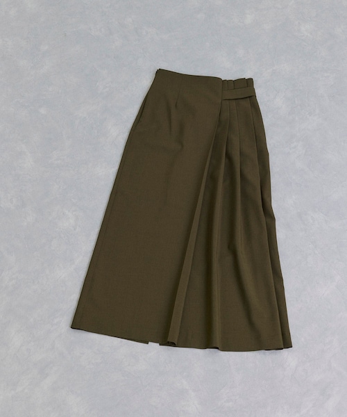 ADAM ET ROPE'（アダムエロペ）の「アシメタックスカート（スカート・レディース・ダークブラウン/カーキ・34/36/38）」の5枚目の写真