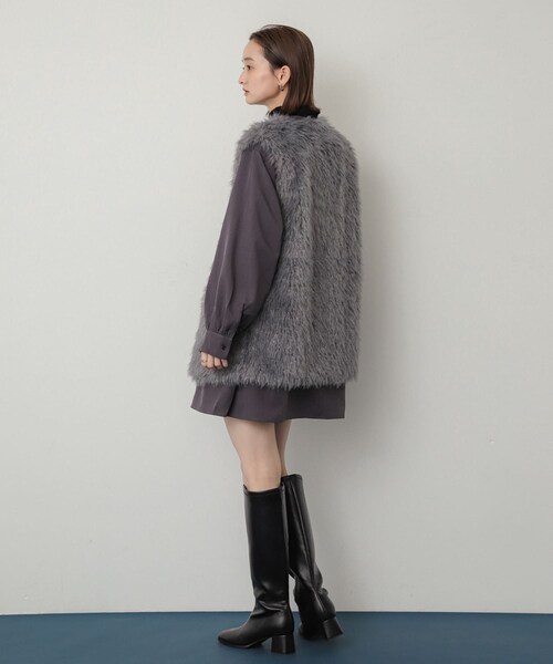 SENSE OF PLACE by URBAN RESEARCH(センスオブプレイスバイアーバンリサーチ)の「『Shortサイズあり』タックシャツワンピース(ワンピース・レディース・CHARCOAL/BEIGE/ORANGE・Short/one)」の14枚目の写真