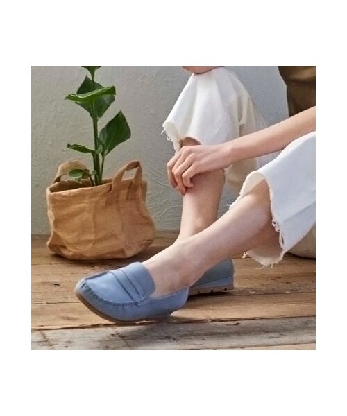 イング ing 【3E】ローファーモカシンシューズ