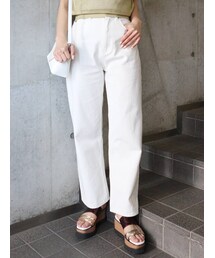 MURUA | ルーズストレートカラーパンツ(デニムパンツ)